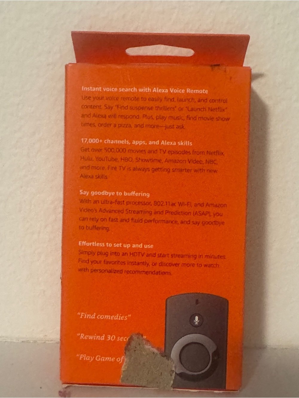 Amazon Fire TV Stick with Alexa Voice Remote - Orange and Black - Picture 2 of 4